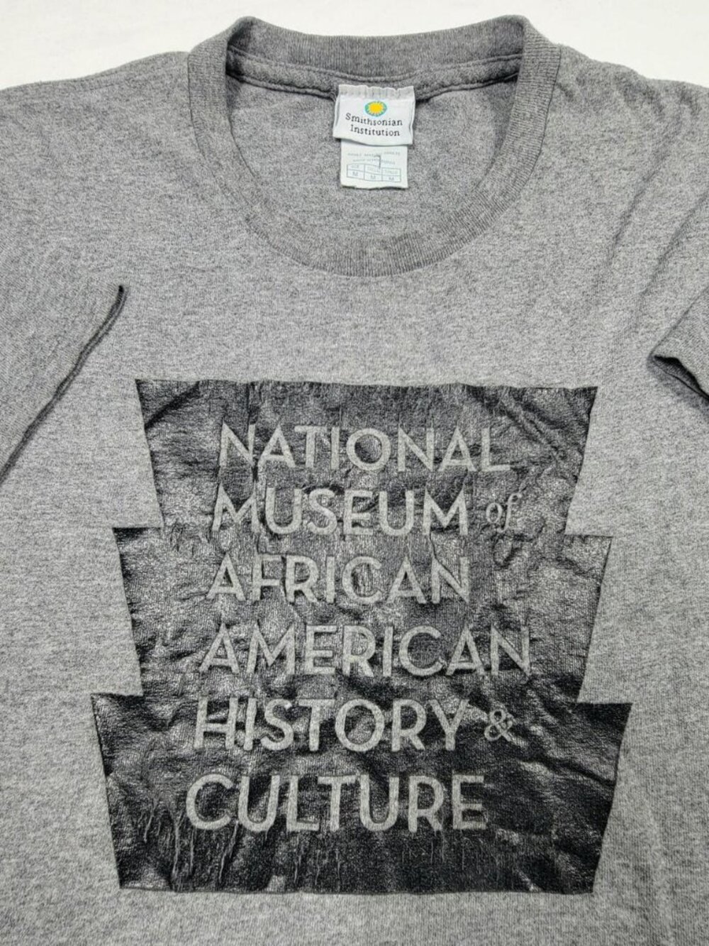 African American History Museum Gray Graphic tee D.C. Smithsonian Institution  M